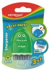 Keyroad Răzătoare din plastic KEYROAD ROCKY-DOCKY cu recipient pentru resturi alimentare, blister, amestec de culori