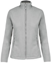 Kariban Viola Női Cipzáras Polár Pulóver - L, Snow Grey