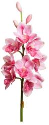  Selyemvirág Orchidea, Műanyag, Fukszia, 77 cm
