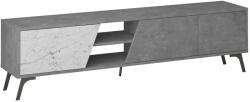 ASIR GROUP Stock Tv Állvány, Retro Szürke-Carrara