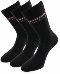 U. S. Polo Assn USA Polo Assn. Fekete zokni 3-csomag 43-46 pamut 43 fekete