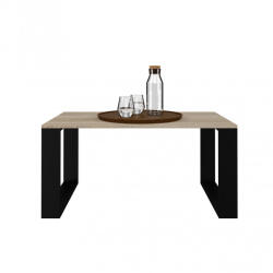 WM-Meble Lincoln Dohányzóasztal - Fekete/Sonoma