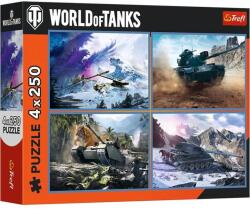 Trefl 13347 - World of Tanks - A nagy tankcsata - 4 x 250 db-os puzzle (13347)
