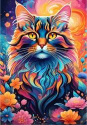 Alipson Puzzle 50228 - Multicoloured Cat - 1000 db-os puzzle (50228)