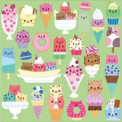 Galison 55859 - Mudpuppy - Cat Cafe - 500 db-os puzzle (55859)