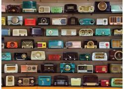 Galison 67258 - Vintage Clock Radios, Chihuly - 1000 db-os puzzle (67258)