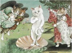 Galison 68088 - Meowsterpiece - Birth of Venus - 1000 db-os puzzle (68088)