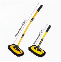  Puha Szőrme Autómosó Kefe Teleszkópos Nyéllel, Hatékony Tisztítás Autókhoz