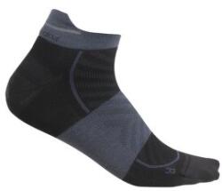 Icebreaker Merino Run+Ultralight Micro Men Șosete BLACK/GRAPHITE XL
