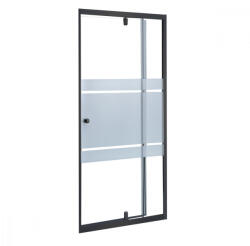 Leziter Flexi-S állítható egyszárnyú zuhanyajtó 96-111x185 cm fekete (LF96-111-INTB)