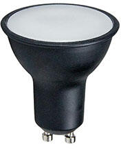 NEDES LED lámpa GU10 (6W/120°) meleg fehér, fekete (ZLS116B)