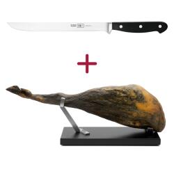 BOJ sonkaszeletelő csomag - Gourmet sonkatartó + 26 cm-es sonkakés (BOJ001)