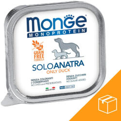Monge Monoprotein Pate Alutálcás Kutyaeledel (100% Kacsa) - 24x150 g