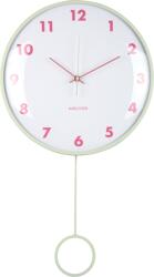 Karlsson Ceas de perete cu pendul Cheeky Dome, verde pastel (KA6058LG)
