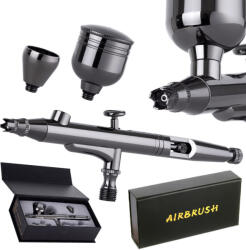TC Technic Airbrush Profesional pentru Modelare cu Duza de 0.3 mm și Două Rezervoare Technic X301 (TF2-30041)