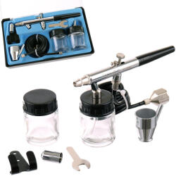 Fengda Airbrush Profesional Fengda BD-128 cu Duza de 0, 8 mm, Control Dublu, pentru Pictură și Modelare (TF2-9364)