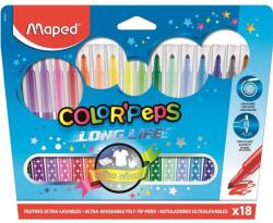 Maped Filctoll készlet, mosható, MAPED "Color`Peps", 18 különböző szín (845021LM) - nyomtassingyen