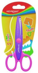 Keyroad gyerek olló cikkcakk, bliszteres, színkeverék