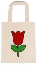  Óvodai jellel vászontáska 22x26, 3x0, 3cm méretben tulipán piros jel