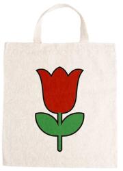  Óvodai jellel vászontáska 27x31x0, 3cm méretben tulipán piros jel