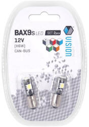  Izzó VISION H6W BAX9s 12V 3x 5050SMD led, Canbus, fehér (CM58317)