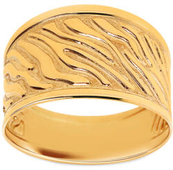 Heratis Forever Agate arany gyűrű, strukturált mintával IZ14821