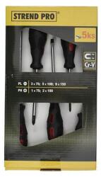 Strend Pro Strend Pro SD9962 Csavarhúzó készlet, 5 részes, lapos + Pozidriv (225552)