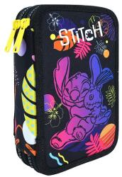 COOLPACK Disney Fashion - Stitch - Black 2 emeletes töltött tolltartó (F066886)