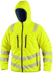 CXS Férfi téli kétoldalas fényvisszaverő dzseki CXS CHESTER - Sárga / sötétkék | 2XL (1110-089-155-96)