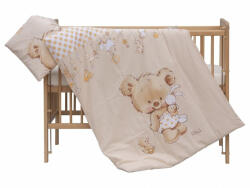 Ágynemű huzat 120*90cm - barack " Mika" maci