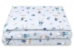  Baby Shop ágynemű huzat 100*135 cm - kék róka és nyuszi