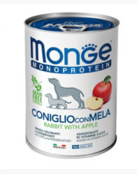 Monge MONOPROTEIN 100% nyúl és alma pástétom 400g