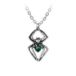 Alchemy Gothic Zgardă ALCHEMY GOTHIC - Emerald Spiderling - Pewter - P904
