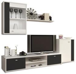 Ramely Mobila de living, alba/neagra, GENTA