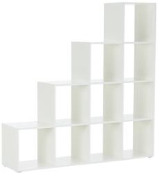 Ramely Etajera piramida, alb, DTD laminat, NORAH Biblioteca