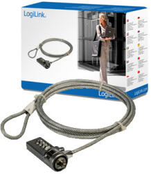 LogiLink Kombinációs zárral ellátott biztonsági notebook zár (NBS002) (NBS002)