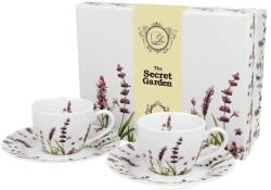 Duo Gift Porcelán kávéscsésze szett - 90ml - Levendulás