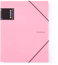KARTON P+P Műanyag gumis mappa A/4, PASTELINI, pasztell rózsaszín (KPP-2-661) - mesescuccok