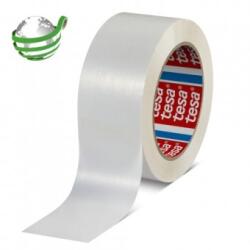 tesa Banda ambalare Tesa 60418, 132m x 50mm, alba, poliester reciclat