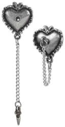 Alchemy Gothic fülbevaló - Witches Heart - E433