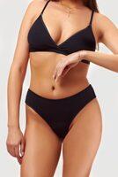 MYFEMINI Menstruációs bugyi brazil fazon, közepes menstruációhoz (fekete) - M