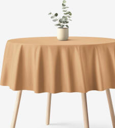 Goldea pamut asztalterítő - barna - kör alakú Ø 100 cm