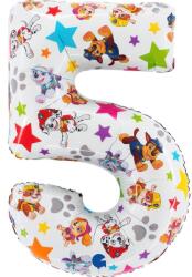  Mancs Őrjárat Star 5-ös szám fólia lufi 66 cm (GBBL225)