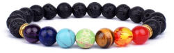 EnciShop 7 csakra ásványkarkötő -lávakő (lavasb-78)