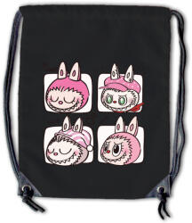 Labubu - Rózsaszín pizsiparti tornazsák (labtorn18)