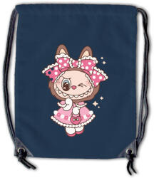  Labubu - Pöttyös ruhás nyuszilány tornazsák (492137)