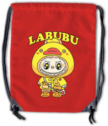  Labubu - Sárga esőkabátos tornazsák (104990)