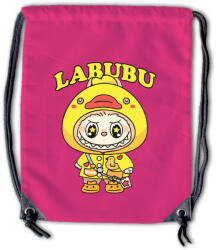  Labubu - Sárga esőkabátos tornazsák (138782)