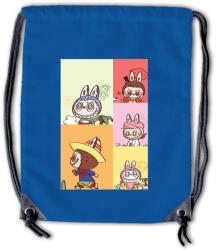  Labubu - Színes karakter kollázs tornazsák (805137)