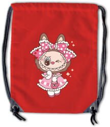  Labubu - Pöttyös ruhás nyuszilány tornazsák (723904)